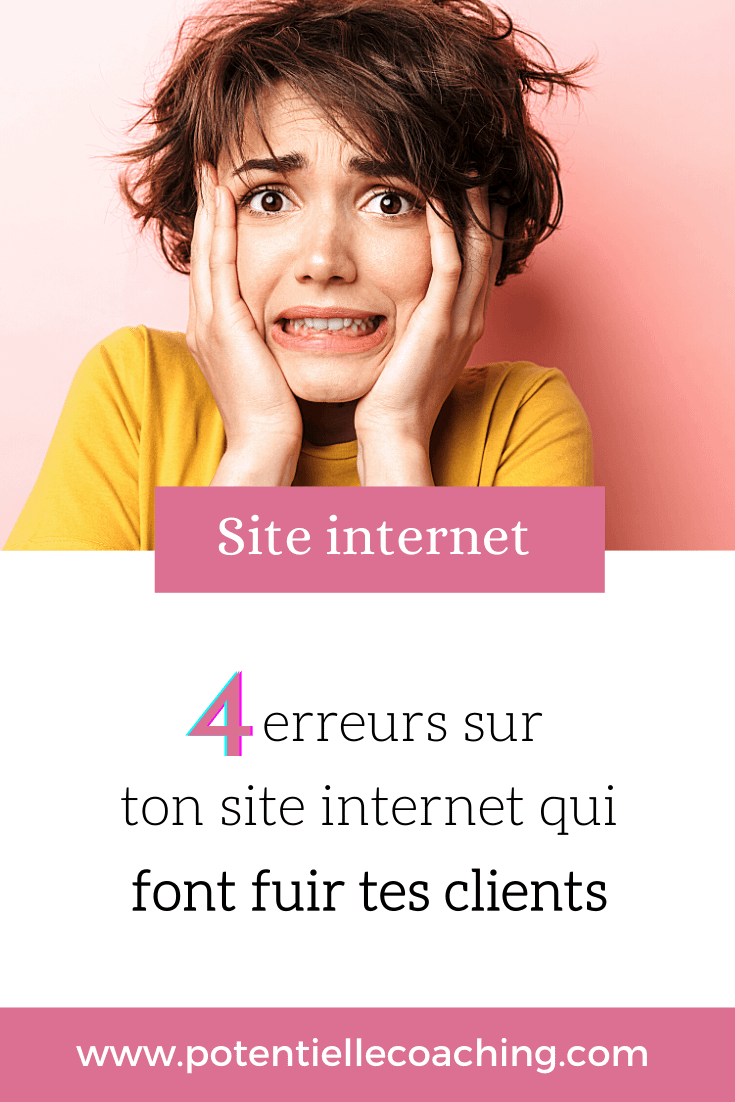 4 erreurs sur ton site internet qui font fuir tes clients